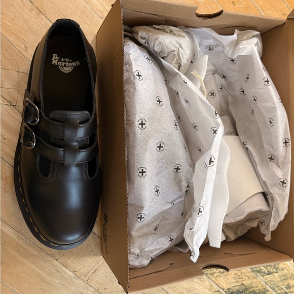 Doc Marten 8065 II BEX SMOOTH LEATHER PLATFORM MARY JANE SHOES - Picture 4 of 7